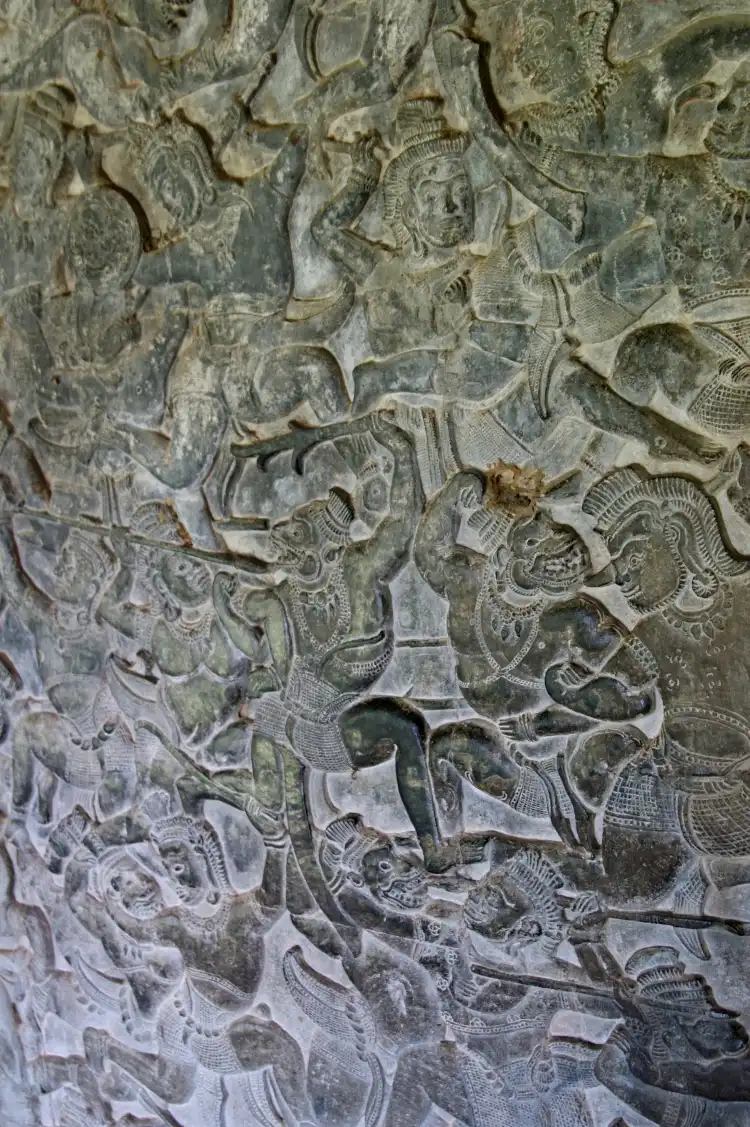Angkor Wat, relief from the Ramayana