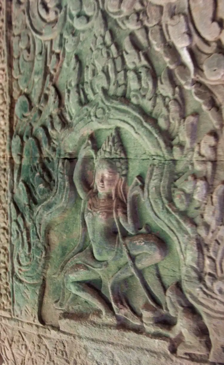Bayon temple dancer relief